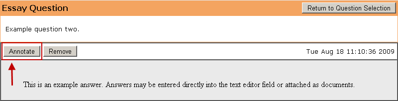 Annotate Button