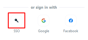 Single Sign On option in the Zoom login