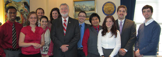 Senator Gary Stevens and 2012 Interns