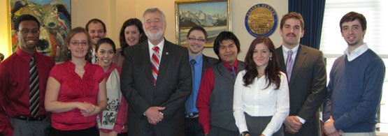 Senator Stevens with 2012 Interns