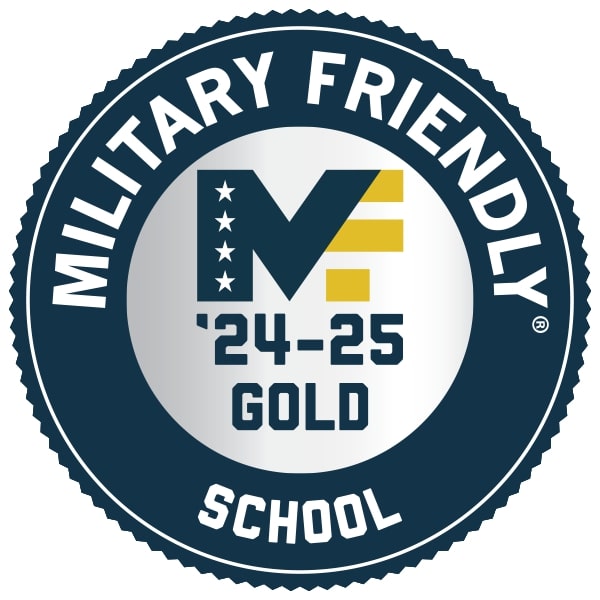 image of military friendly school gold status 2024-2025
