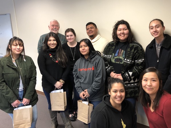 Photo courtesy of Ronalda Cadiente Brown. Left to right: Alyssa Madrid, Ana-Christine Tafoya, Penelope Litzen, Manni Guillen, Waughnita James-Elton, Rhiannon Norton-Davis, Sage Logan, Gabrielle Kirchner, Kaytlynne Lewis