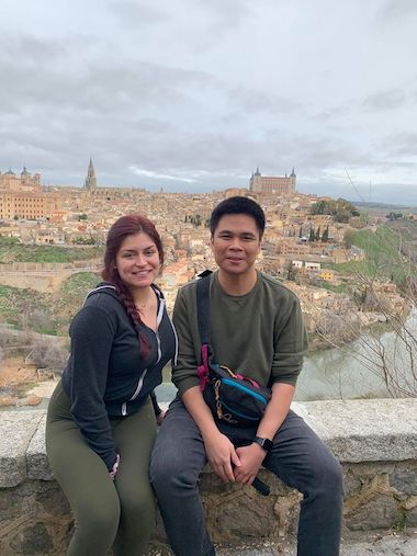 Alaskans in Spain! UAS student Sierra Ezrra is joined by UAA Student Sian Gonzalez in Seville, Spain. (Photo Credit: Sian Gonzalez)