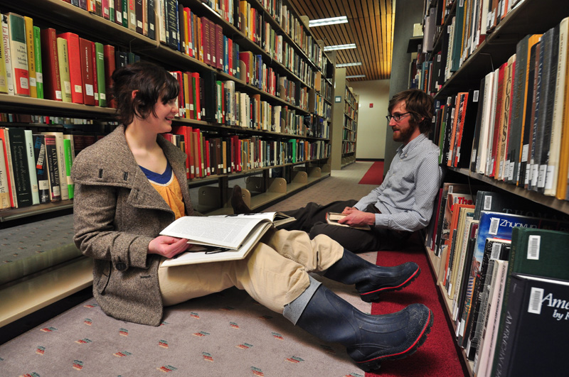 Studying in the Library