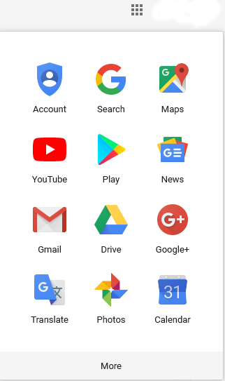 Google Apps Menu