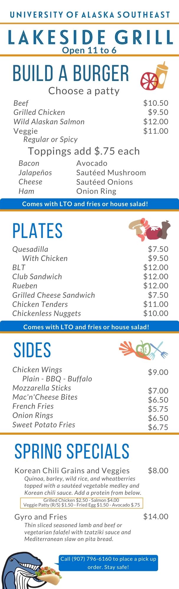 Lakeside Grill Spring Menu